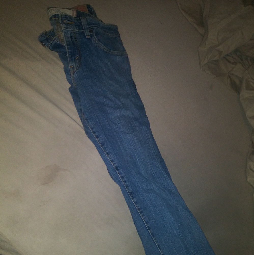 Levis super low boot cut jeans size 7m